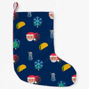 Meia De Natal Pequena natal taco emoji xmas estocando 2