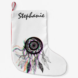 Meia De Natal Pequena Nativo americano artístico moderno Dreamcatcher