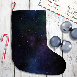 Meia De Natal Pequena Nebulosa Cósmica da Galáxia