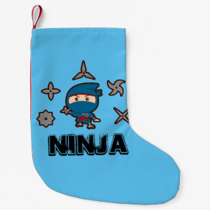Meia De Natal Pequena Ninja Boy
