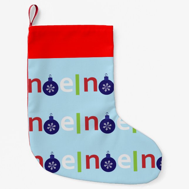 Meia De Natal Pequena Noel Christmas Stocks (Frente)