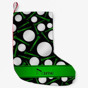 Meia De Natal Pequena Nome personalizado camisetas de bolas de golfe pre