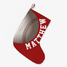 Nome Personalizado de Natal de Beisebol