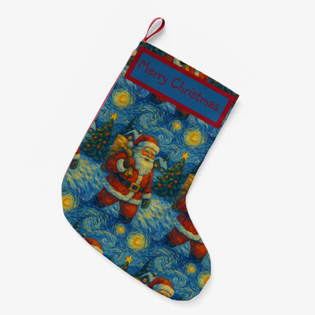 Meia De Natal Pequena North Pole Delivery Stocking (Frente (Pendurada))