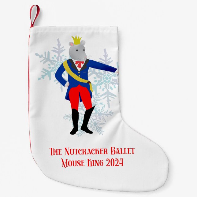 Meia De Natal Pequena Nutcracker Mouse King Christmas Stocks (Frente)