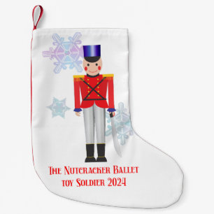 Meia De Natal Pequena Nutcracker Toy Soldier - Parada de Natal