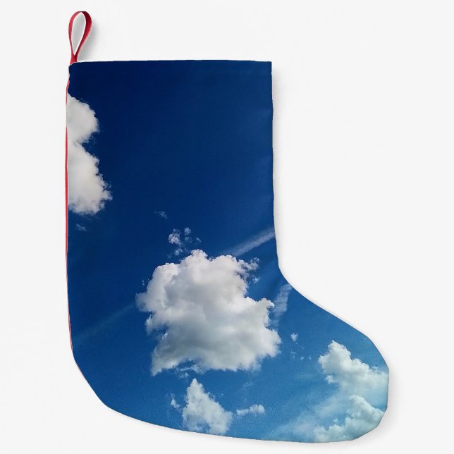 Meia De Natal Pequena Nuvem, à luz (Frente)