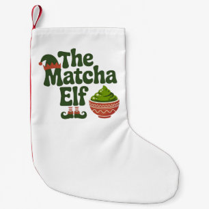 Meia De Natal Pequena O Fada Matcha Piada Natal Amantes de Bebidas Match
