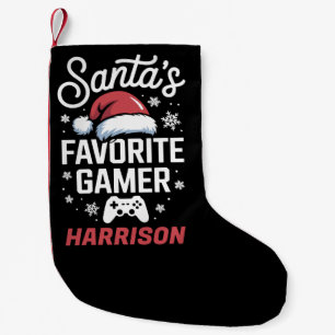 Meia De Natal Pequena O Jogo Favorito do Papai Noel Personalizado Natal