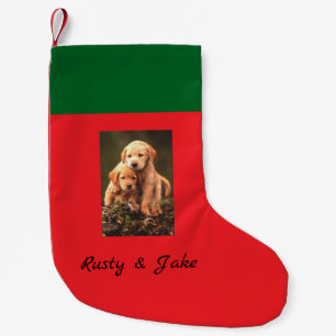 Meia De Natal Pequena O seu cachorro é o estoque de Natal personalizado