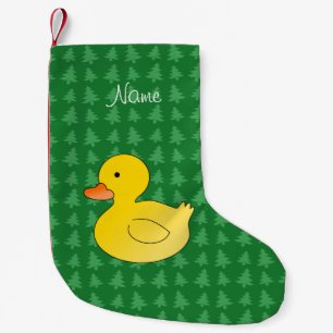 Meia De Natal Pequena O verde de borracha conhecido feito sob encomenda