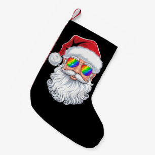 Meia De Natal Pequena Óculos de Sol Gays de Natal Face Santa Xmas LGBTQ