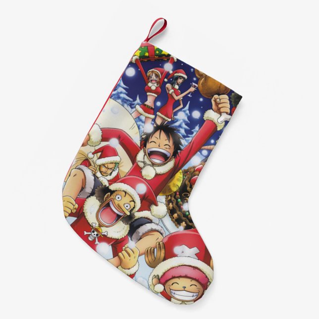Meia De Natal Pequena One Piece Christmas Stocking (Frente (Pendurada))