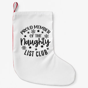 Meia De Natal Pequena Orgulhoso Membro do Clube da Lista Travessa de Nat
