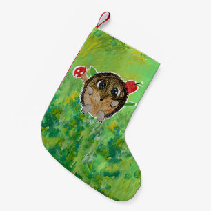 Meia De Natal Pequena ouriço fofo
