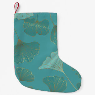Meia De Natal Pequena Ouro luxuoso Ginkgo, papel de parede.