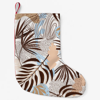 Meia De Natal Pequena Padrão de abstrato sem costura no fundo branco