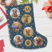 Padrão de Estrelas de Retrô de Foto Pet Personaliz
