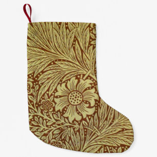 Meia De Natal Pequena Padrão de Flor Antiga Marigold de William Morris