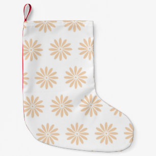 Meia De Natal Pequena Padrão de flores cor-de-rosa. arte, trabalho de ar