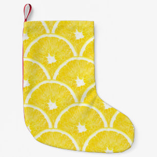 Meia De Natal Pequena Padrão de Fundo de Pulso Laranja Vibrante