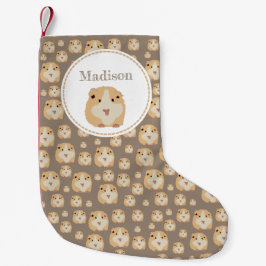 Meia De Natal Pequena Padrão de Hamster de Cute Personalizado