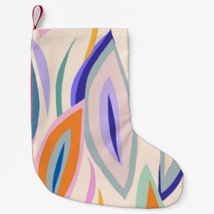 Meia De Natal Pequena Padrão de ilustração artística de abstrato ver