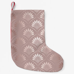 Meia De Natal Pequena Padrão de latência de ouro de deco de arte elega