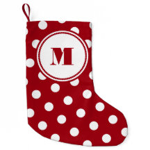 Padrão de Monograma Vermelho Festivo