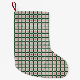 Meia De Natal Pequena Padrão de Natal