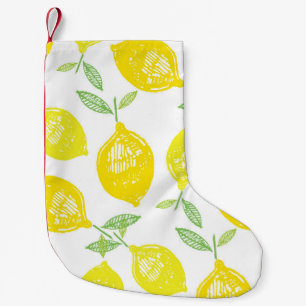 Meia De Natal Pequena Padrão de porta de Fruta tropical