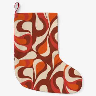 Meia De Natal Pequena padrão étnico de desenhar manual. Na moda de fundo