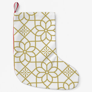 Meia De Natal Pequena Padrão floral de abstrato sem costura. Vintage bac