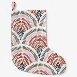 Meia De Natal Pequena Padrão ondulado sem costura. Seigaiha design em po