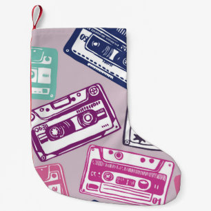 Meia De Natal Pequena padrão perfeito desenhado manualmente com áudio an