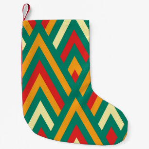Meia De Natal Pequena Padrão sem costura com geometria decorativa e abd