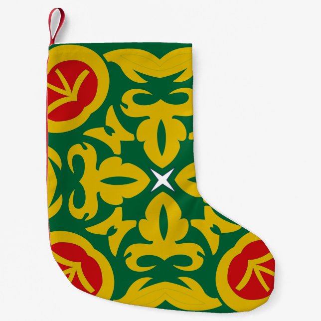 Meia De Natal Pequena Padrão Tradicional Islâmico. Bandana impressão  (Frente)