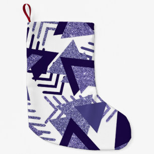 Meia De Natal Pequena Paixão Roxo legal   Padrão de Abstrato de 90
