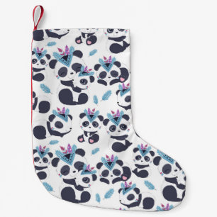 Meia De Natal Pequena Panda Lover   É Como O Panda