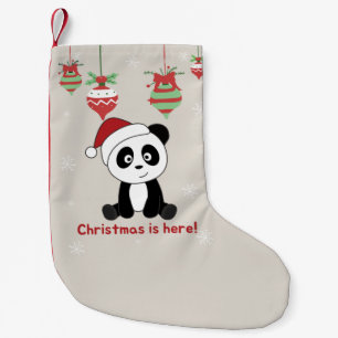 Meia De Natal Pequena Panda Natal Neve Inverno Pandas Pequenas C