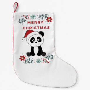 Meia De Natal Pequena Panda Natal Neve Inverno Pandas Pequenas C