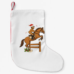 Meia De Natal Pequena Pão de gengibre Equestre Natal 2026 Férias