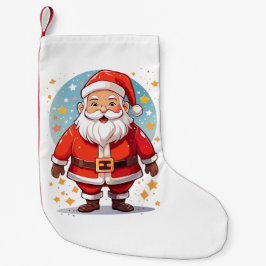 Meia De Natal Pequena Papai Noel
