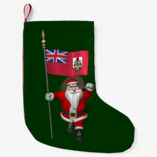 Meia De Natal Pequena Papai Noel, Alferes Das Bermudas