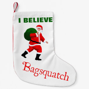 Meia De Natal Pequena Papai Noel - Bagsquatch