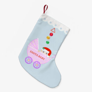 Meia De Natal Pequena Papai Noel Bebê Fofo Personalizado