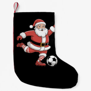 Meia De Natal Pequena Papai Noel Jogando Futebol Natal Esportes