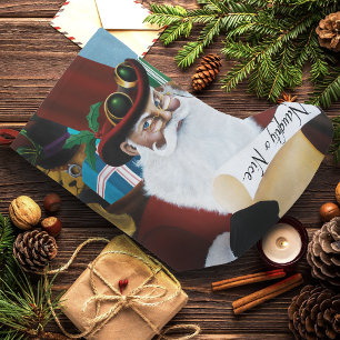 Meia De Natal Pequena Papai Noel Steampunk Fantasia de Natal Vitoriana A