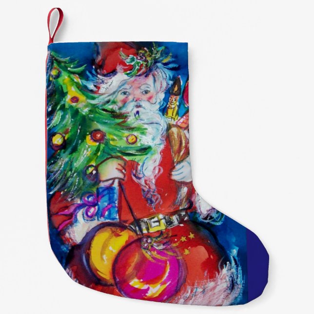 MEIA DE NATAL PEQUENA PAPAIS NOEIS COM ÁRVORE DE NATAL E PRESENTES (Frente)