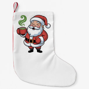 Meia De Natal Pequena Papais noeis de Natal Engraçados Segurando uma Beb